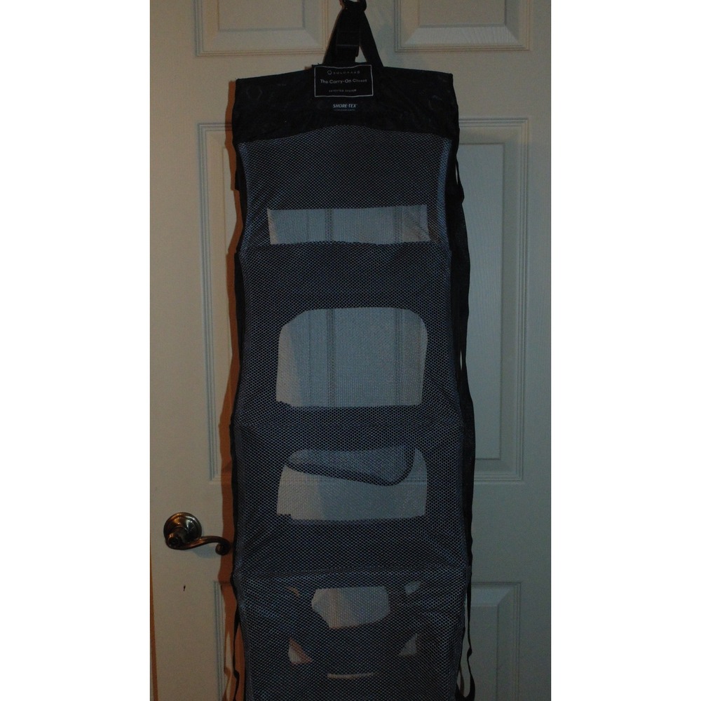 Solgaard Carry-On Closet Travel Organizer Black Hanging Shelves - Picture 8 of 13